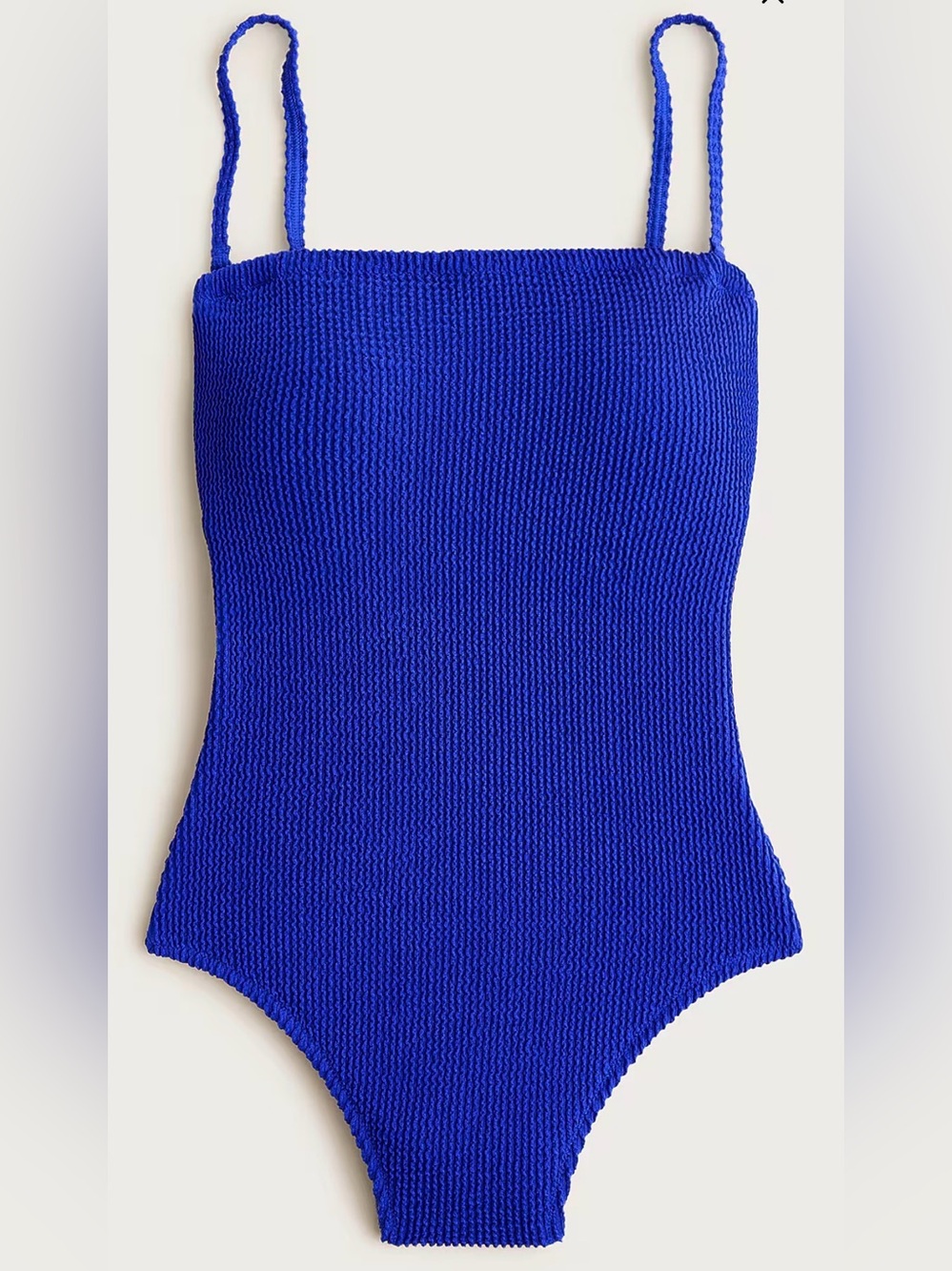 NWT J. Crew Gemma bandeau scrunchie one-piece swimsuit in Cobalt Blue